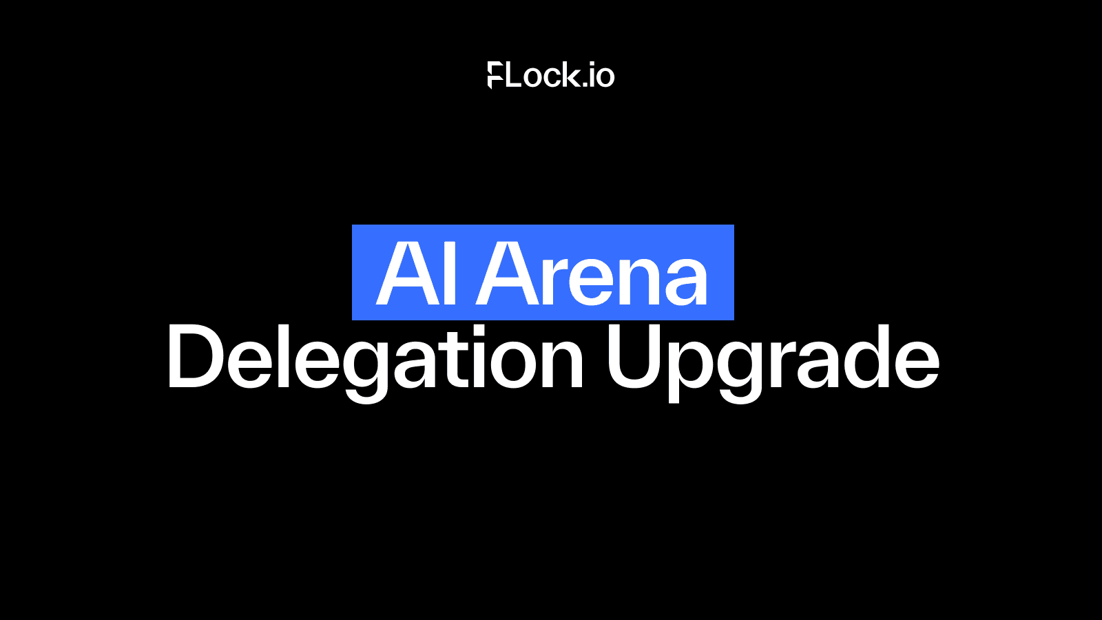 AI Arena Delegation Upgrade Live!